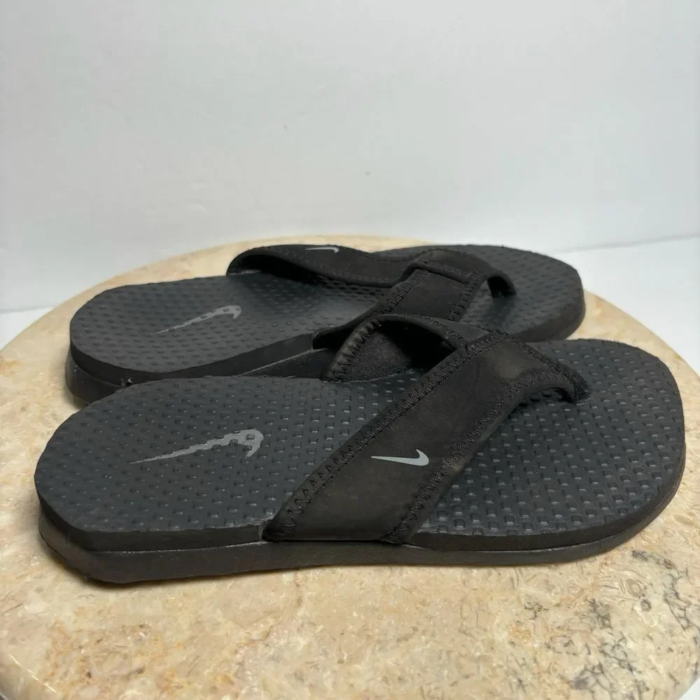 Nike Kids Celso Black‎ Sandals Flip Flops US 1Y UK 13.5 Slip Ons Classic
